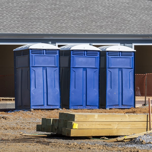 what is the cost difference between standard and deluxe porta potty rentals in Menlo Kansas